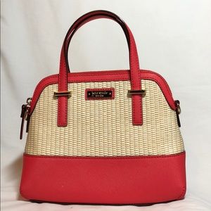 Kate Spade Cedar Street Straw Maise Natural/ Red